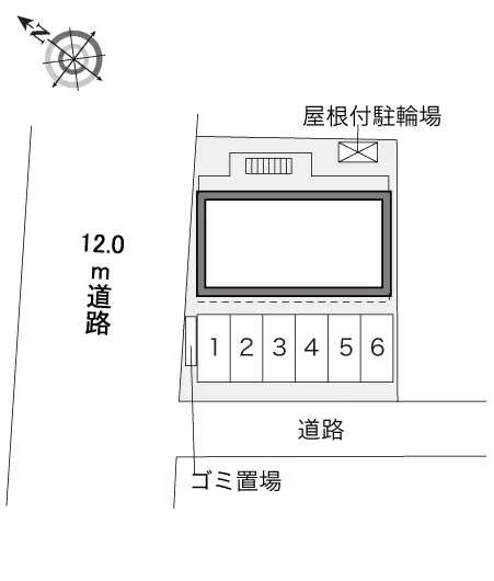 ★手数料０円★厚木市愛甲　月極駐車場（LP）